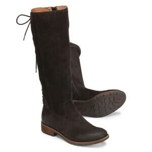 Sofft Sharnell II Waterproof Tall Boots Brown Suede Leather Women's 8 Knee High
